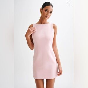 Meshki Angela Suiting Mini Dress - Baby Pink, brand new with tags
